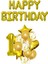 Happy Bırthday Doğum Günü ve 1 Yaş Balon Seti 1