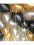 Metalik Balon 12 " Inç 25 Adet Metalik Gri Gold Pastel Siyah Set 1