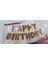 Doğum Günü Set Paketi Happy Bırthday Folyo Balon-20 Adet Siyah Metalik-20 Adet Altın-3 Yıldız Folyo 2