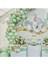 Pastel Gri Yeşil Balon Balon Zinciri 100 Adet 1