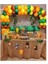 Safari Parti Set Safari Metalik Renk Balon Çuval Örtü ve Zincir 1