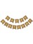 Happy Bırthday Gold Varaklı Kraft Banner Yazı 1