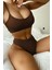 Yüksek Bel Fitilli Kumaş Bikini Altı 2