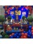 100 Adet Metalik Balon ve Zinciri Kırmızı Lacivert Renk Metalik Balon Konserpt Zincir 1