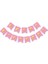 Pembe Gold Happy Banner ve 100 Adet Metalik Balon ve Balon Zinciri Pembe Konsept Banner ve Balon 2
