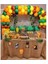 Safari Temalı Set Safari Metalik Renk Balon Çuval Masa Örtüsü Safari Mısır Kutusu Kürdan 1