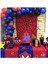 Spiderman Konsept 100 Adet Kırmızı Lacivert Balon ve Zinciri 1