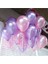 Metalik Lila Pembe Balon, Helyum Uyumlu 20 Adet 1