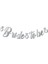 Kaligrafi Banner Gümüş Bride To Be Parti Süslemeleri 1