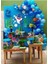 100 Adet Mavi-Beyaz-Lacivert-Turuncu Metalik Balon ve Balon Zinciri Baby Shark Konsept Parti 1
