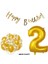 Happy Bırthday Doğum Günü Parti Set Gold Yaş Balon Şeffaf Gold Metalik Lateks Balon Set Parti Set 2