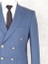 Yazlık Kruvaze -Yarım Astar- Metal Düğme Slimfit Drop 6 Ceket-Mavi 2