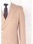 Yazlık Kruvaze -Yarım Astar- Metal Düğme Slimfit Drop 6 Ceket- Açık Somon Rengi 2