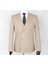 Yazlık Kruvaze -Yarım Astar- Metal Düğme Slimfit Drop 6 Ceket- Bej Rengi 1