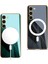 Casestreet Samsung Galaxy S23 Plus Kılıf Magsafe Wireless Şarj Özellikli Kent Lazer Kaplama Silikon Beyaz 1