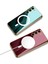 Casestreet Samsung Galaxy S23 Plus Kılıf Magsafe Wireless Şarj Özellikli Kent Lazer Kaplama Silikon Beyaz 2