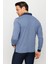 Erkek Polo Yaka Tüy Desenli Sweatshirt Lacivert 4