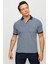 Erkek Polo Yaka Cepli Jakarlı Tshirt Füme 1