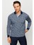 Erkek Polo Yaka Yelken Desenli Sweatshirt Füme 1