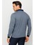 Erkek Polo Yaka Yelken Desenli Sweatshirt Füme 4