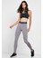 Pro Tight Fit Full Toparlayıcı Tam Boy Gri Kadın Spor Taytı 4