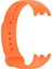 Xiaomi Mi Band 8 Kordon Silikon Mat Klasik Renkli Turuncu 1