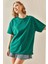 Zümrüt Yeşili Oversize Basic T-Shirt 3YXK1-47087-44 2