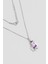 Mor Palyaço 18 Ayar 33 cm Gümüş Çocuk Kolyesi 1