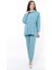 Kadın Aerobin Gömlek-Pantolon Alt Üst Ikili Takım Bebe Mavisi 3