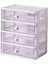 Masa Drawer Organizer Çok Fonksiyonlu Bölmeler Makyaj Tutucu Kozmetik 4 Çekmeceler Beyaz (Yurt Dışından) 3