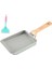 Omelet Pan Sopa Uzun Ahşap Tapı Tencere Pişirme Tavası Pişirme Aracı Yeşil Spatula (Yurt Dışından) 1