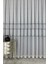 Taç Aplik Örme Kullanıma Hazır 1/2 Seyrek Pile Tül Perde Tek Kanat - Gri 130 x 240 cm 2
