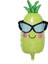Gözlüklü Ananas Folyo Balon 1