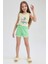 Kız Çocuk Beli Bağcıklı Şort L6125A623HS 1