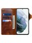 Samsung Galaxy S23 Plus Yağ Balmumu Dokusu Telefon Cüzdan Kılıfı Manyetik Düğme Kapatma Orijinal Deri Folyo Flip Kapak Kayış (Yurt Dışından) 3