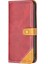 Samsung Galaxy A34 5g Pu Deri Stand Kart Yuvaları Kasa Stili 12 Çift Dikiş Çizgileri Renk Ekleme Flip Telefon Kapağı (Yurt Dışından) 5