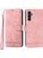 Samsung Galaxy A14 5g Telefon Kılıfı Stand Cüzdanı, Pu Deri Çizgiler Baskılı Telefon Kapağı (Yurt Dışından) 1