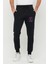 Relax Family Xf Erkek Siyah Slim Fit Dar Kesim Jogger Eşofman Altı 2 Iplik Şardonlu RLX044513 1