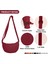 Laıbmfc Naylon Crossbody Sling Çantası - Şarap Kırmızısı (Yurt Dışından) 3