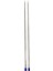 Titanyum Paslanmaz Parlak Uzun Şiş 5 mm 35 cm (Çift) 1
