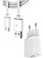 Tüm Android Telefonlara Uyumlu Micro USB 15WATT Hızlı Şarj Aleti Cihazı Data Veri Aktarım Kablo 3.1AMPER Şarz Kablosu ve Adaptör 1