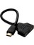 30CM HDMI Erkek Ila Çift HDMI Dişi Kablo Konnektör Adaptörü (Yurt Dışından) 1