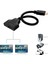 30CM HDMI Erkek Ila Çift HDMI Dişi Kablo Konnektör Adaptörü (Yurt Dışından) 4