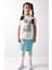 Kız Çocuk Baskılı T-Shirt-Etek Takımı 3