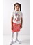 Kız Çocuk Baskılı T-Shirt-Etek Takımı 4