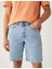 Saf Pamuklu Regular Fit Denim Şort 2