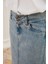 2254-DENIM Klasik Etek Mavi 2