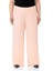 Büyük Beden Beli Lastikli Astarlı Bol Paça Şifon Pudra Pantolon 1