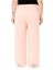 Büyük Beden Beli Lastikli Astarlı Bol Paça Şifon Pudra Pantolon 3