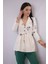 Ceket Model Bluz Ekru-Kahve 1